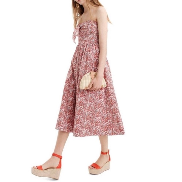 J. Crew Strapless Liberty Dress - Picture 2 of 10